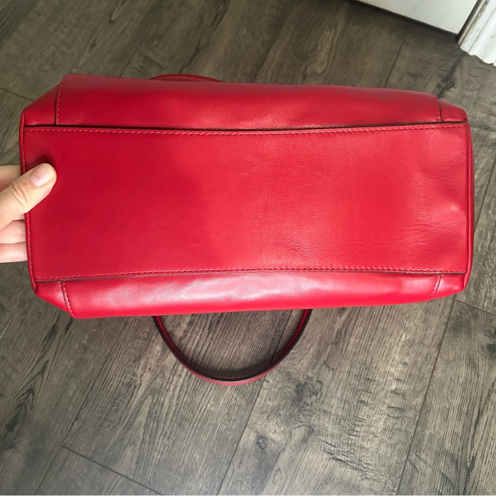 Coach Cherry Red Leather Tote - Picture 7 of 7